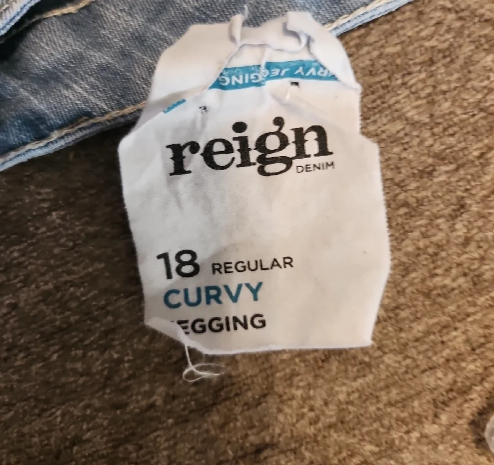 Reign Light Blue Straight Leg Jeans
